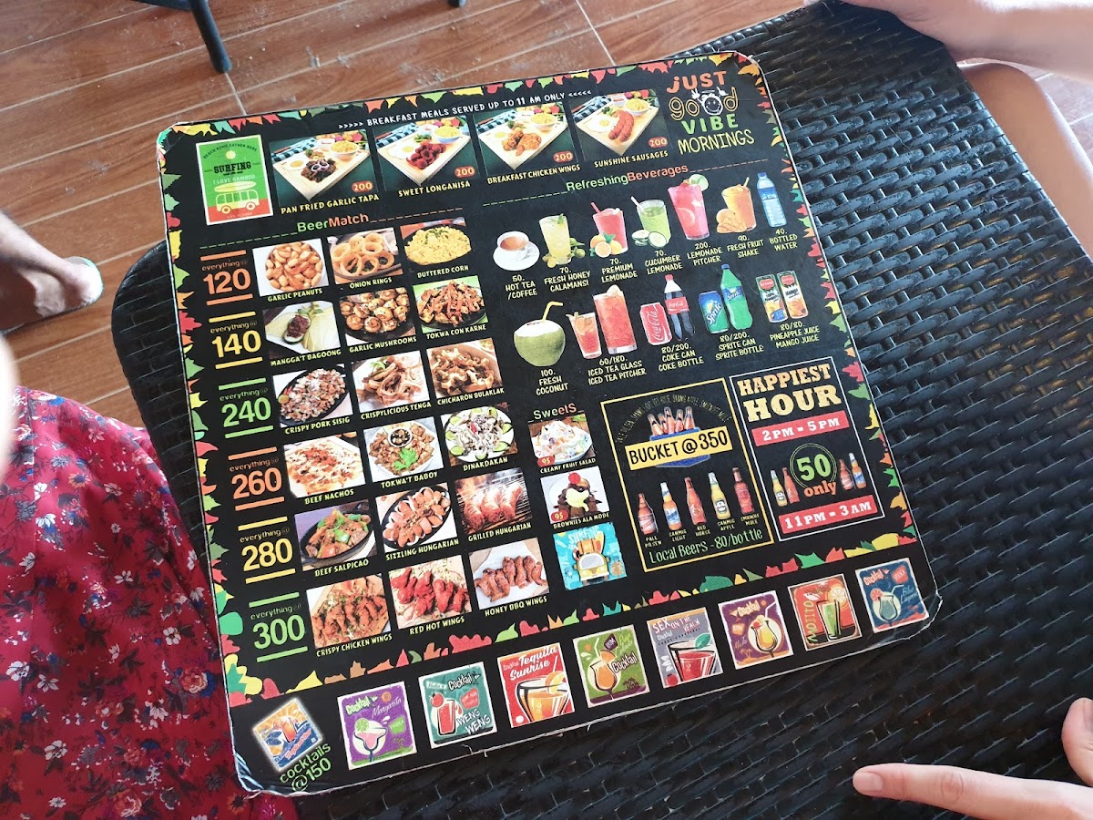 Menu Bamboo Shore Restaurant-9