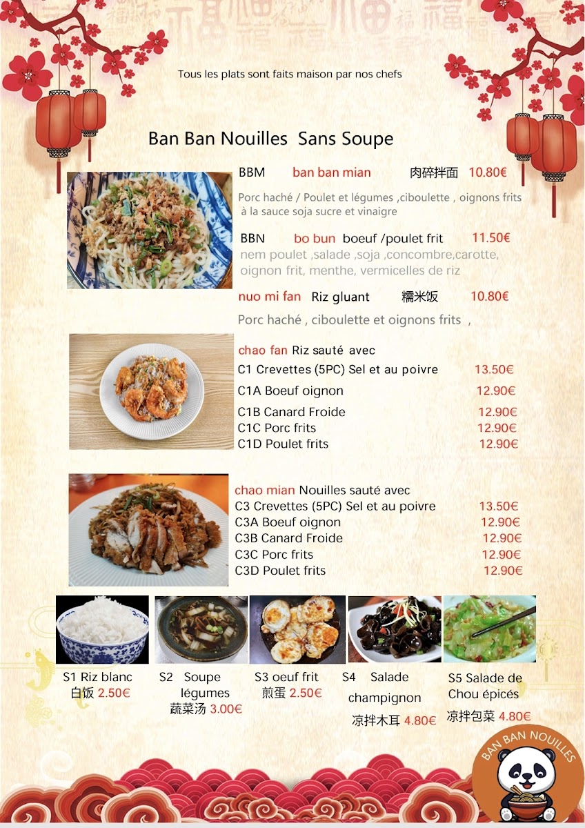 Menu Ban Ban Nouilles-1