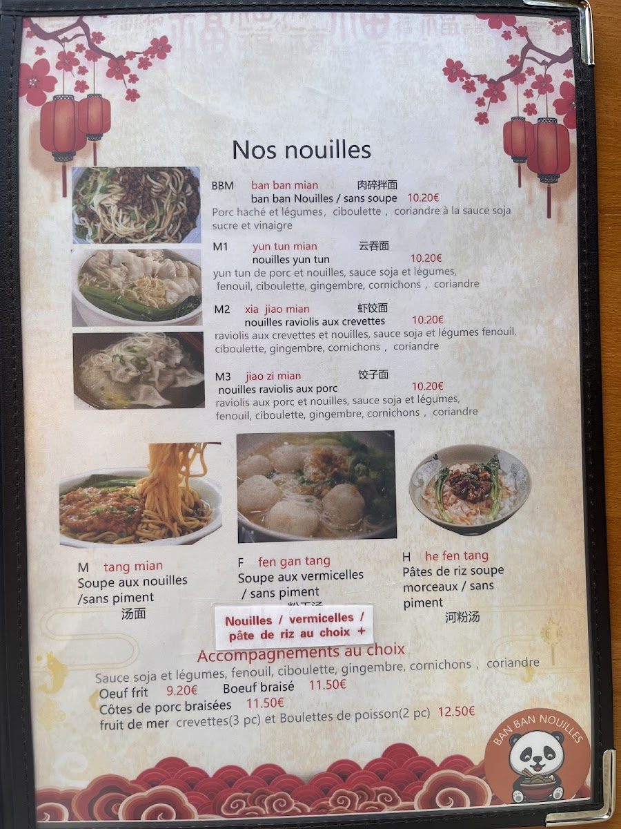 Menu Ban Ban Nouilles-8