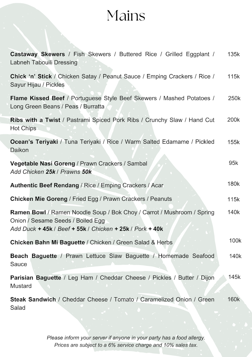 Menu Banana Lounge-9