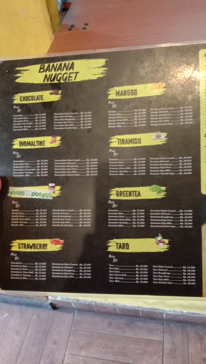 Menu Bananaking-1