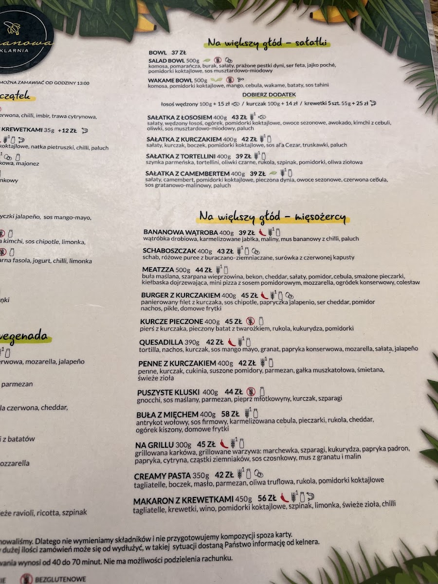 Menu Bananowa Szklarnia-10