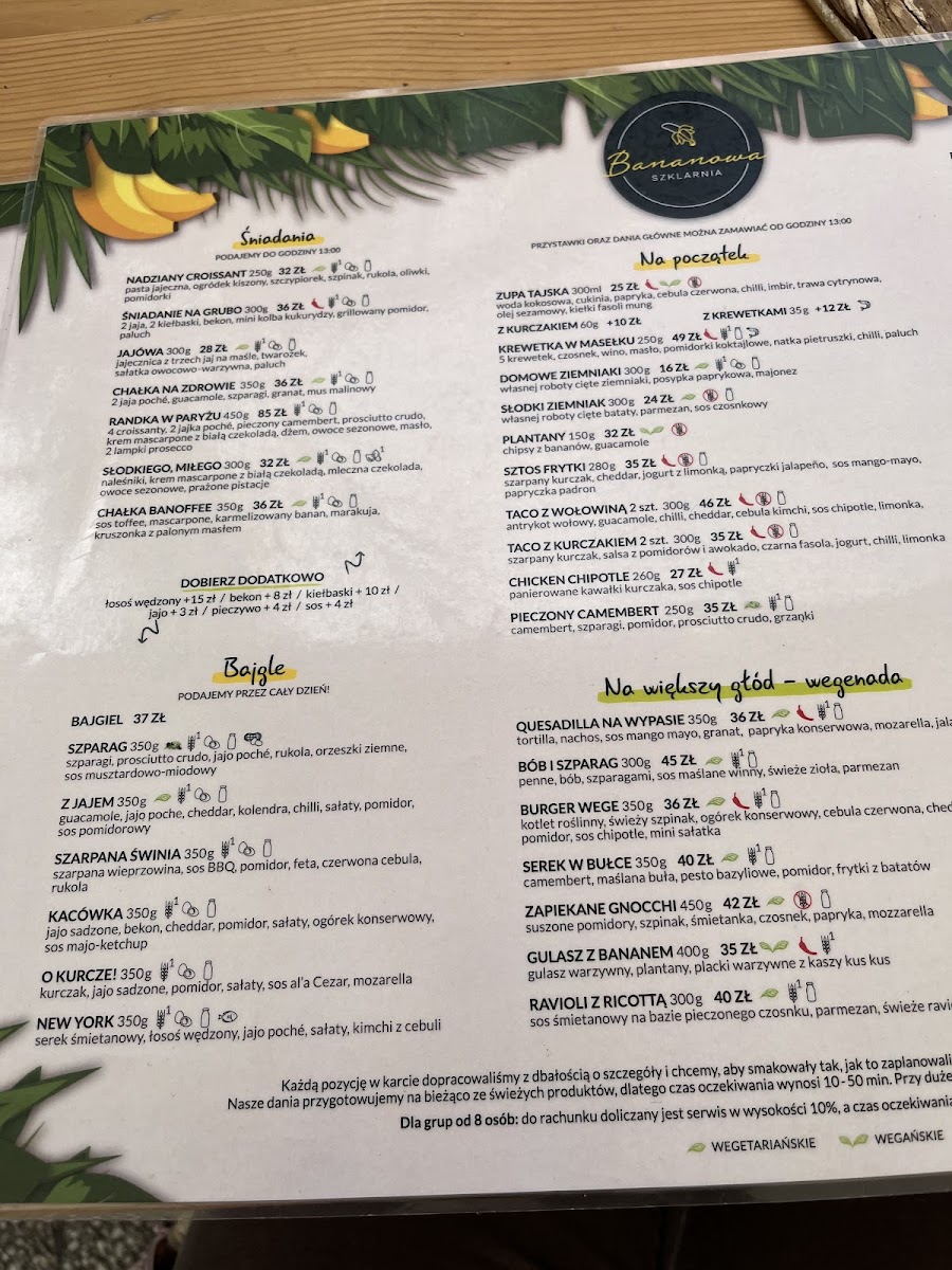 Menu Bananowa Szklarnia-8