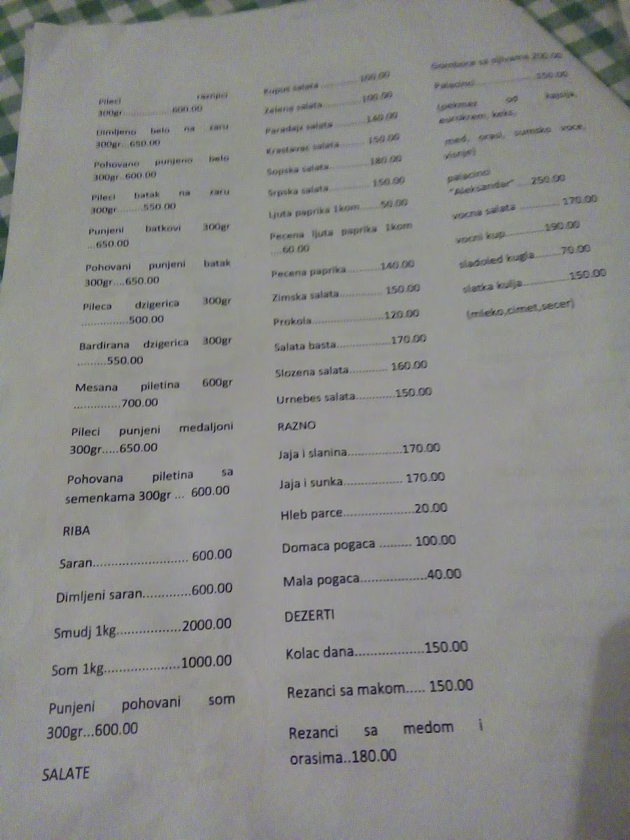 Menu Banatska Kuća-4