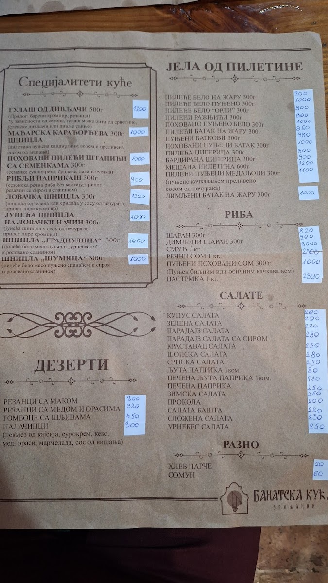 Menu Banatska Kuća-6