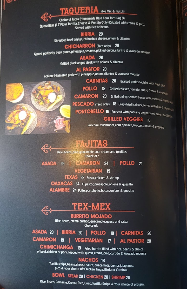 Menu Bandoleros Mexican Grill-1