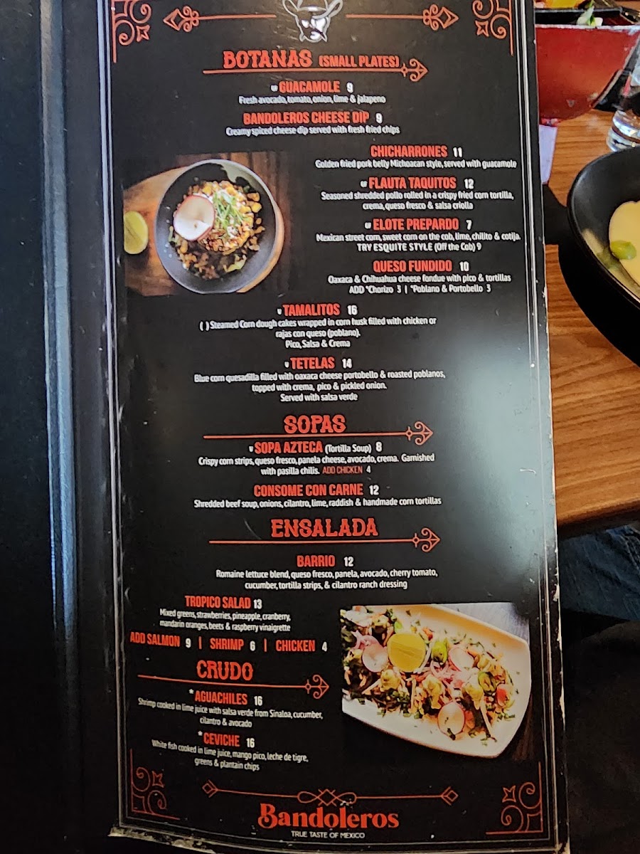 Menu Bandoleros Mexican Grill-2