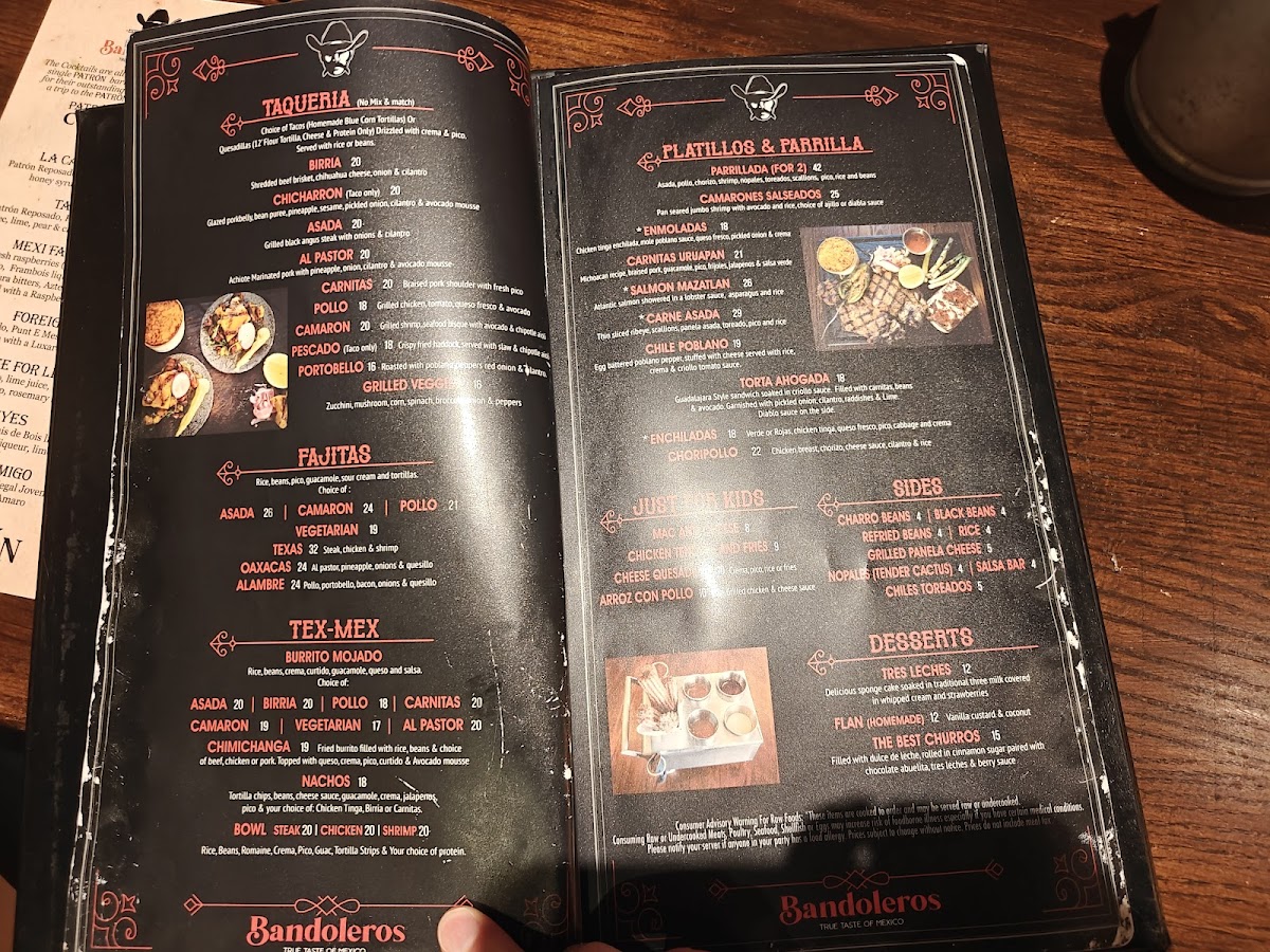 Menu Bandoleros Mexican Grill-3