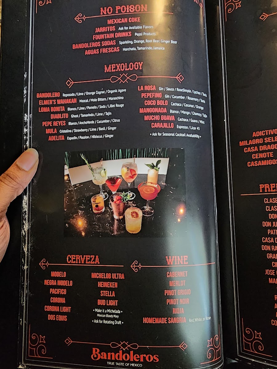 Menu Bandoleros Mexican Grill-4