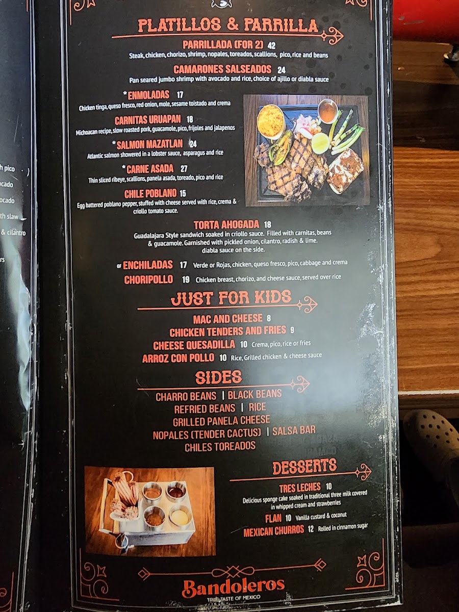 Menu Bandoleros Mexican Grill-5