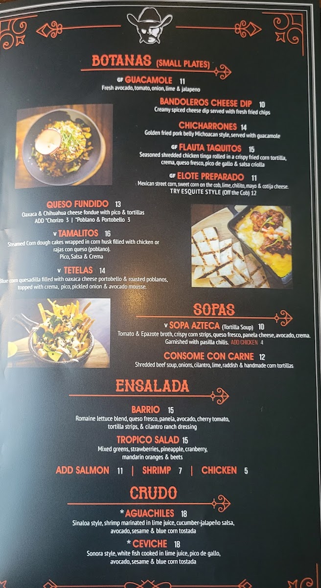 Menu Bandoleros Mexican Grill-7