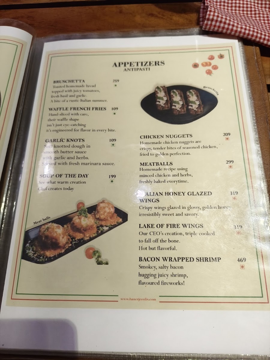 Menu Banerjeeoli's Pizza With A Purpose-10