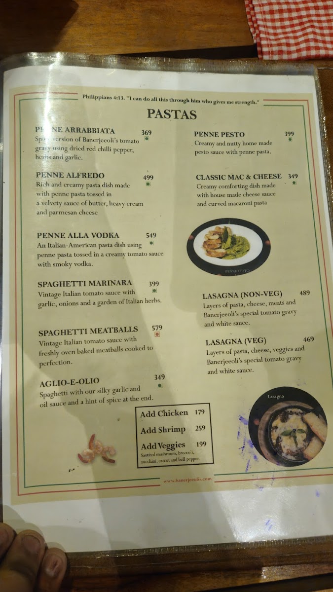 Menu Banerjeeoli's Pizza With A Purpose-9