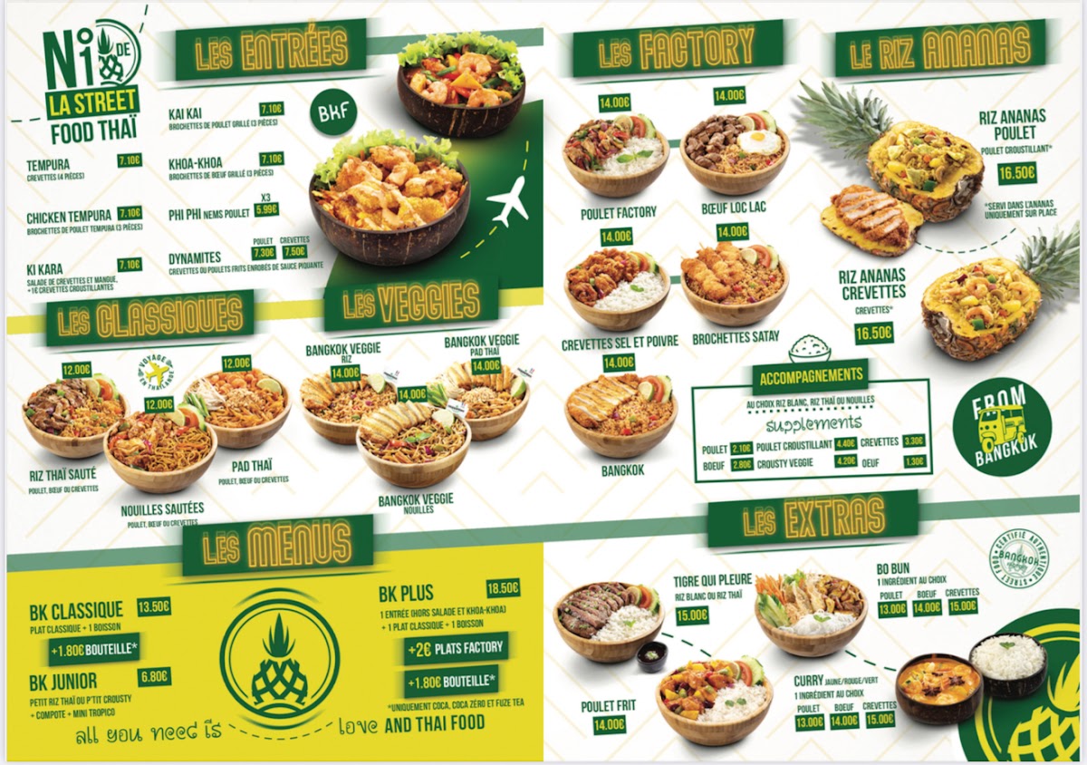 Menu Bangkok Factory Asnières-1