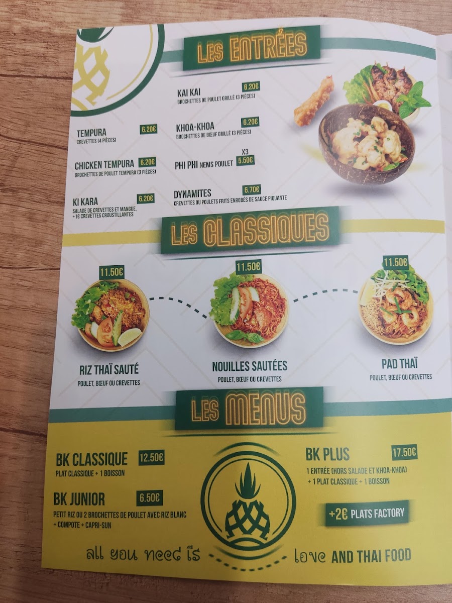 Menu Bangkok Factory Saint Maximin-5