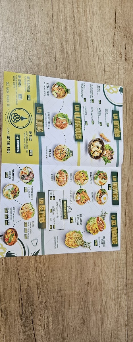 Menu Bangkok Factory Saint Maximin-8