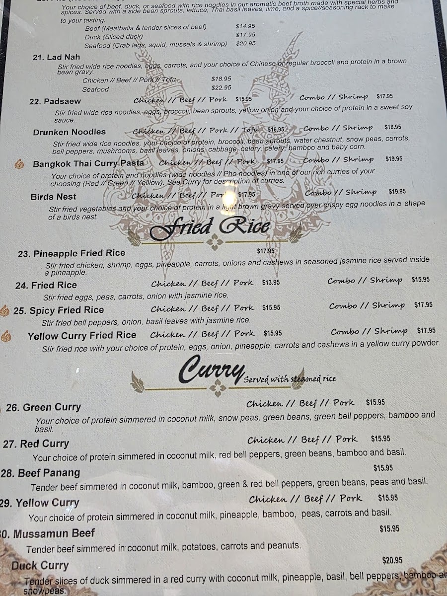 Menu Bangkok Thai Restaurant-1