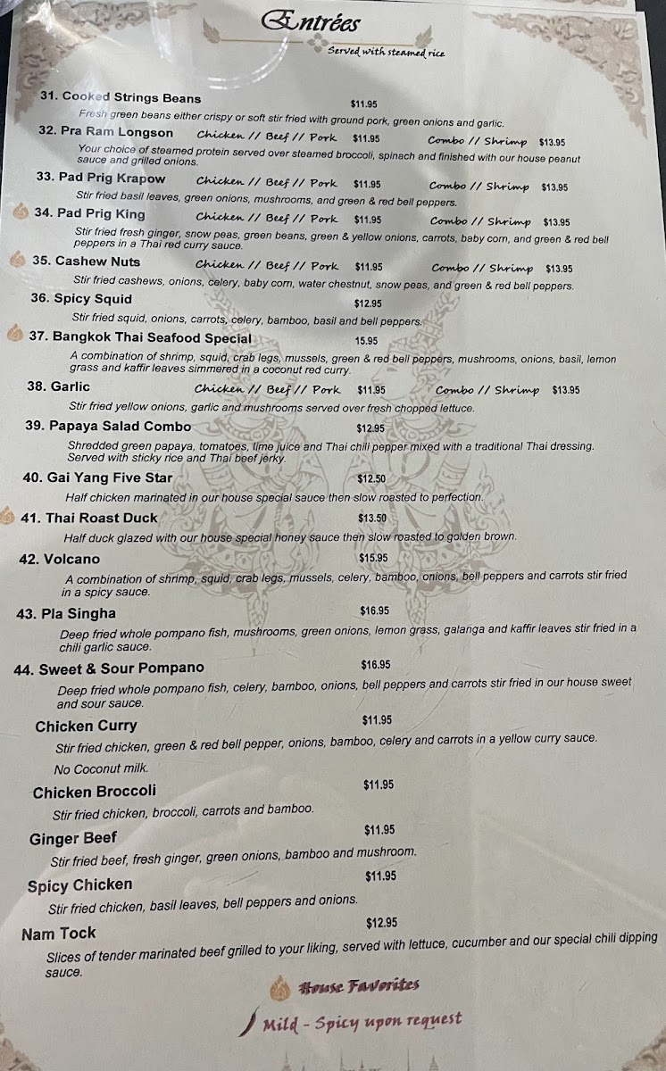 Menu Bangkok Thai Restaurant-2