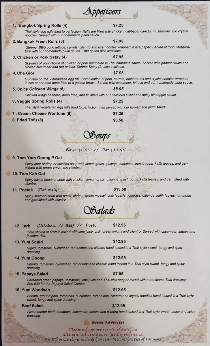 Menu Bangkok Thai Restaurant-3