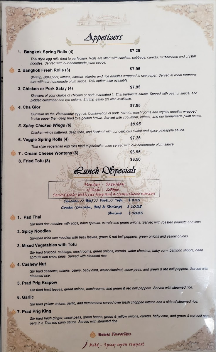 Menu Bangkok Thai Restaurant-5