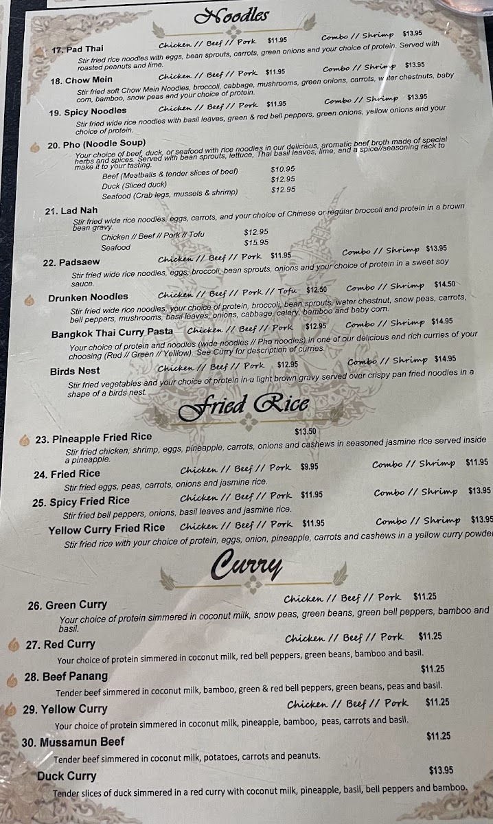 Menu Bangkok Thai Restaurant-6