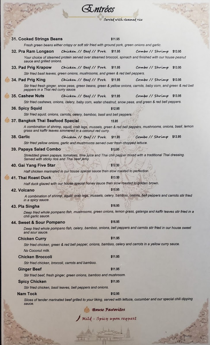 Menu Bangkok Thai Restaurant-7