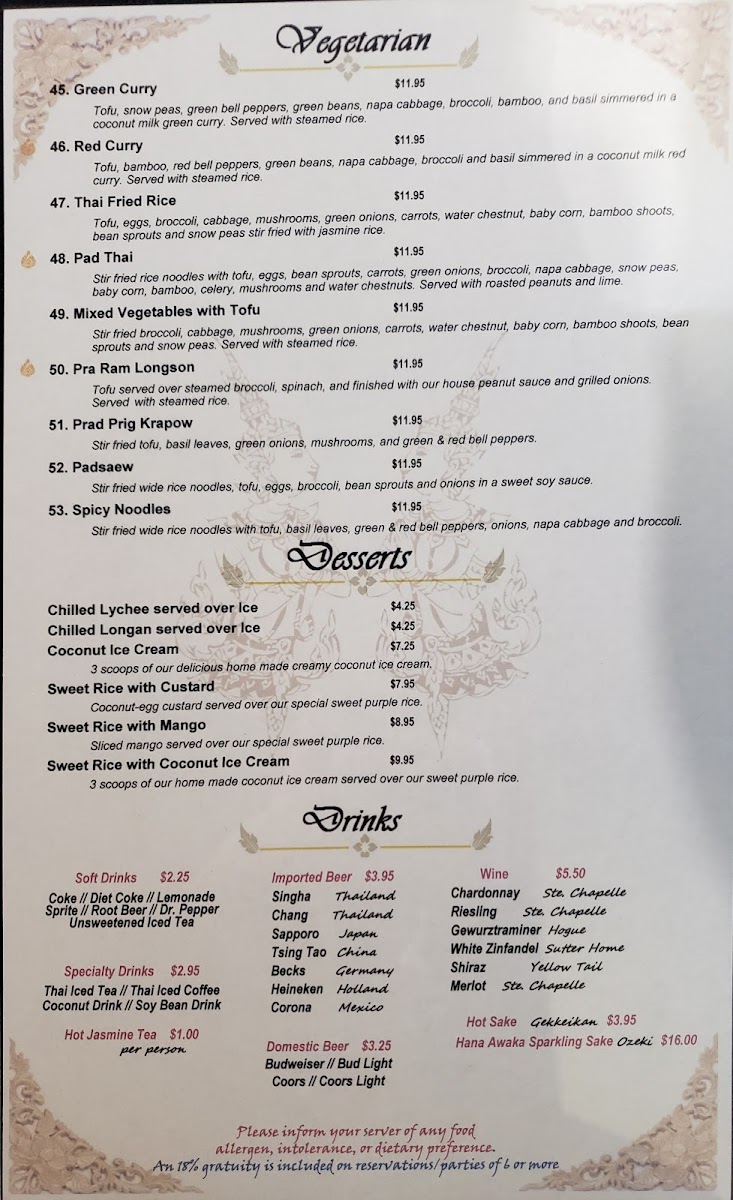 Menu Bangkok Thai Restaurant-9