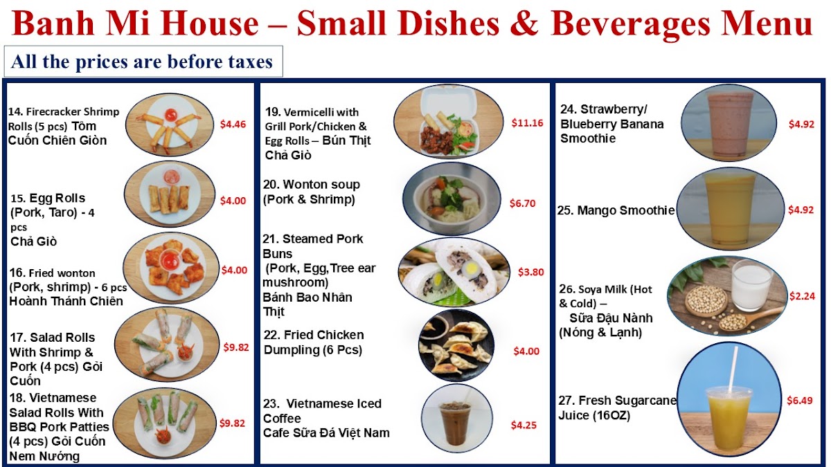 Menu Banh Mi House-2