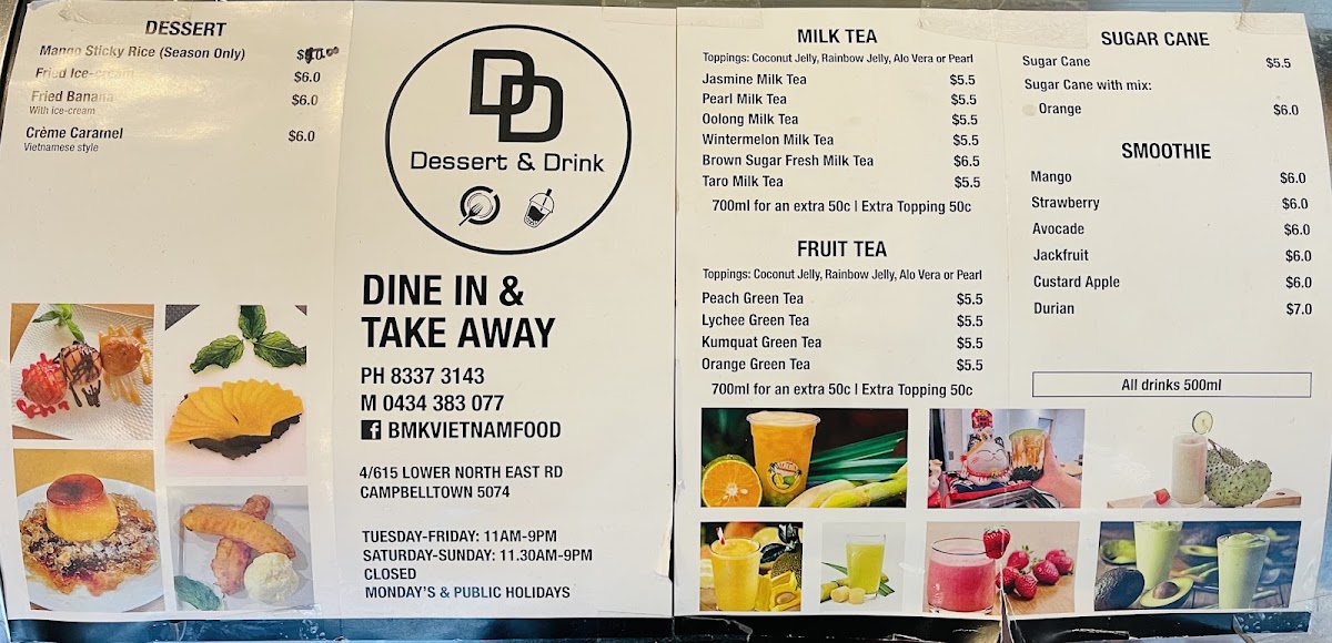 Menu Banh Mi K-2