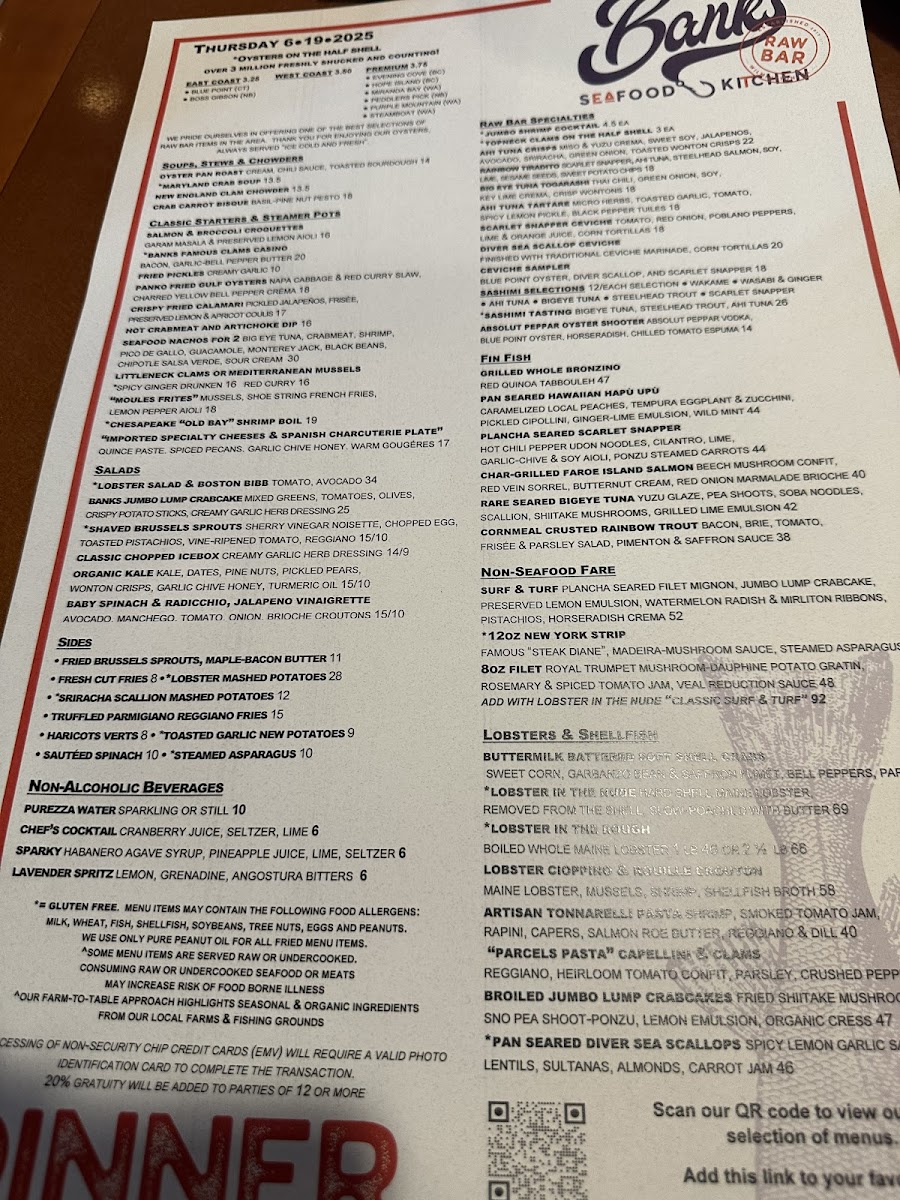 Menu Banks' Seafood Kitchen And Raw Bar-4