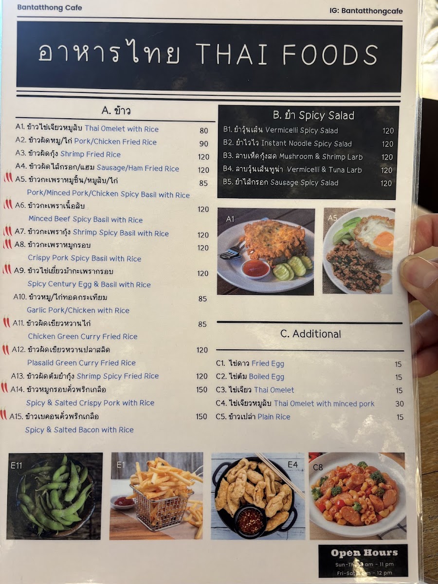 Menu Bantatthong Café-4