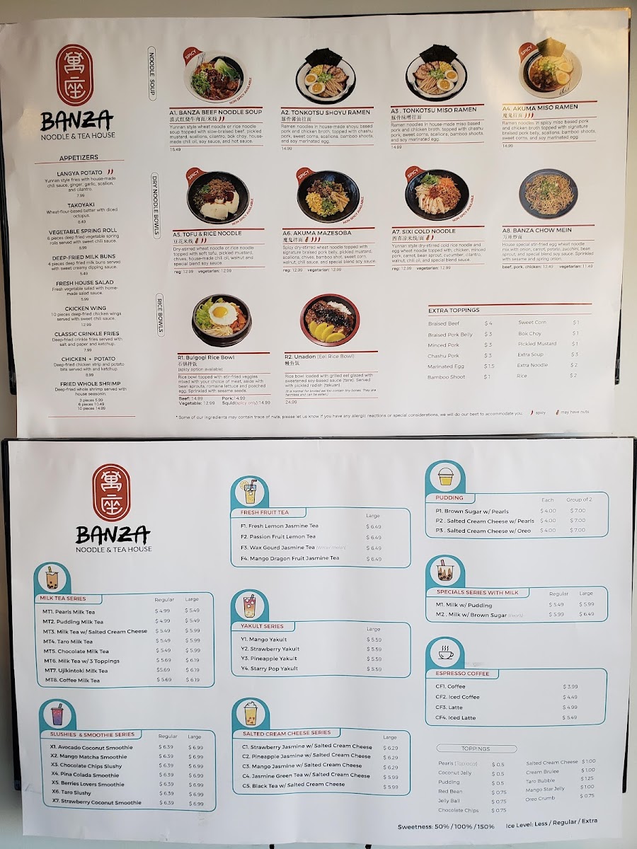 Menu Banza Noodle & Tea House-10