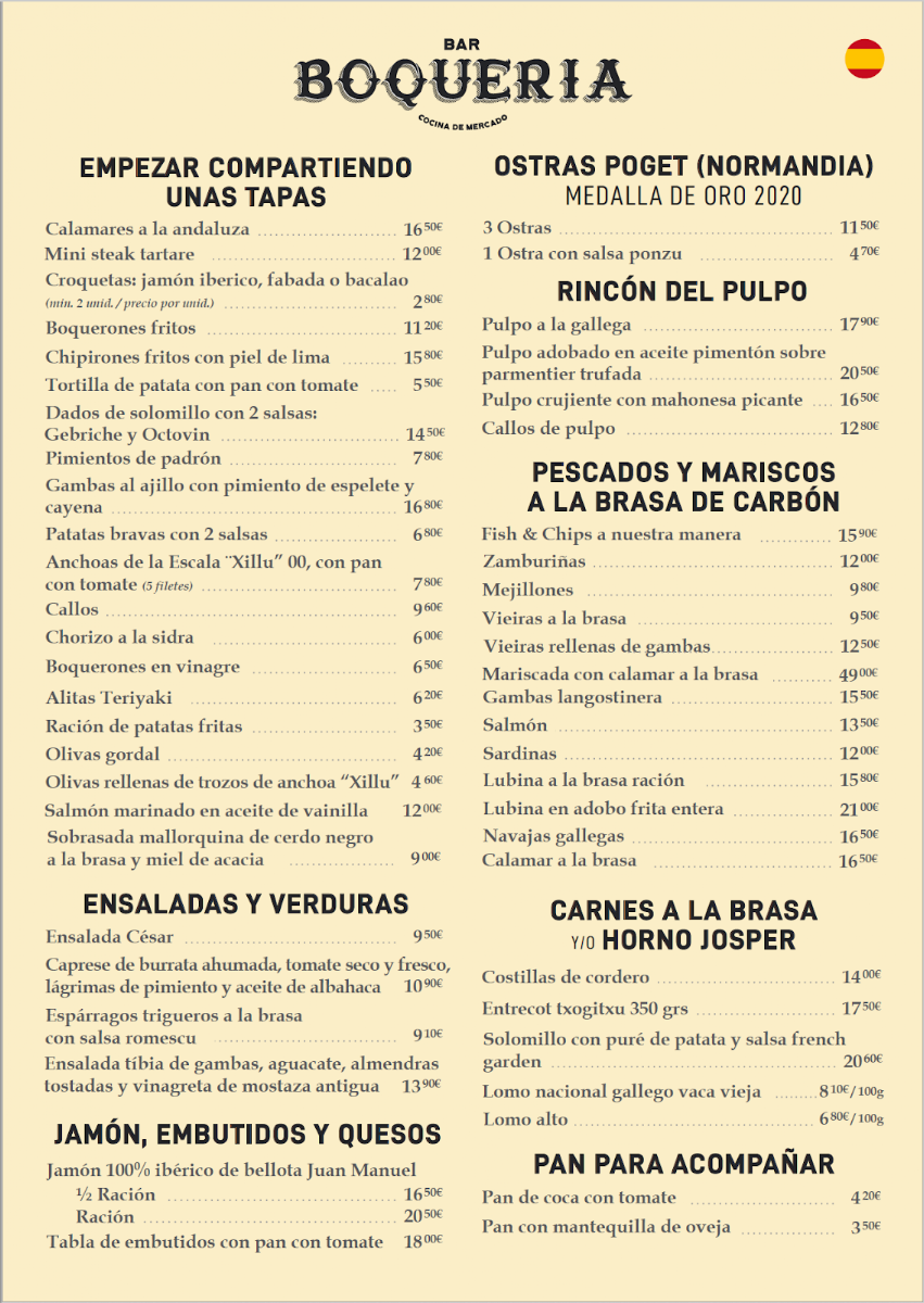 Menu Bar Boqueria-2