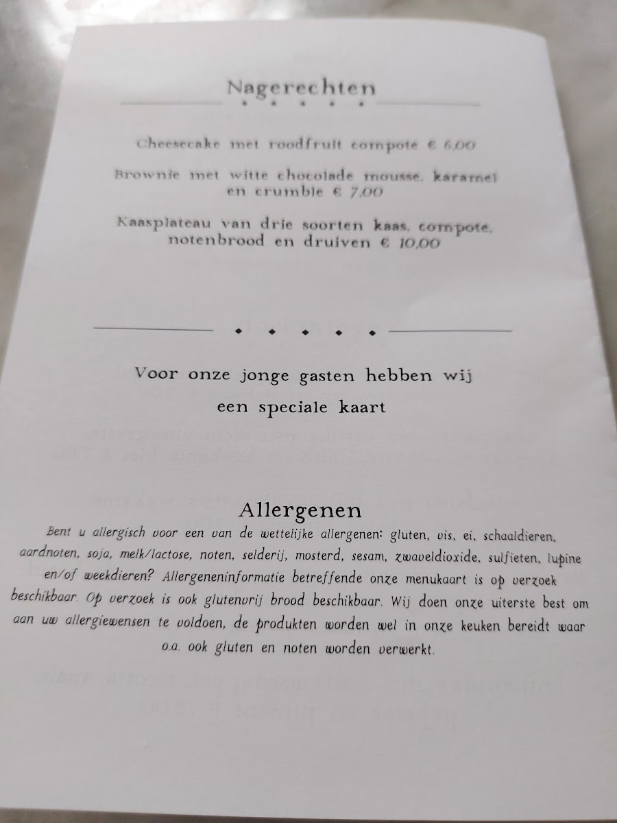 Menu Bar Brasserie Joris-2