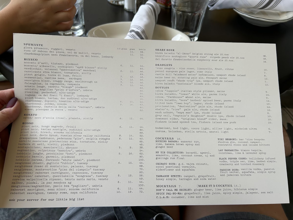 Menu Bar 'cino Newport-2