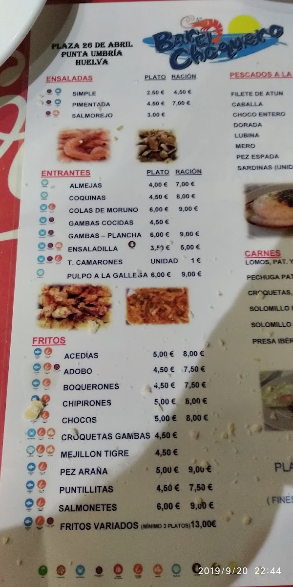 Menu Bar El Choquero-7