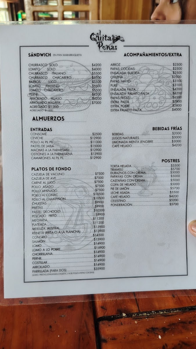 Menu Bar El Quitapenas-1