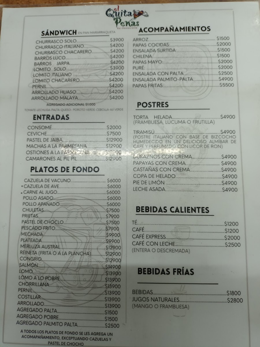 Menu Bar El Quitapenas-2