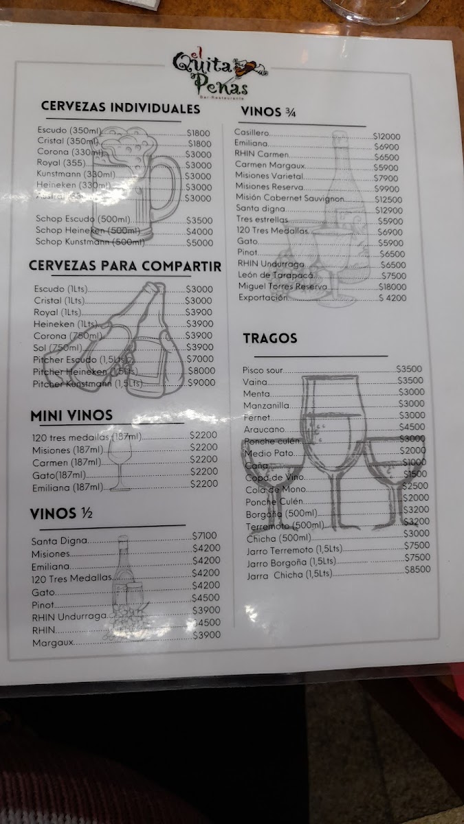 Menu Bar El Quitapenas-9