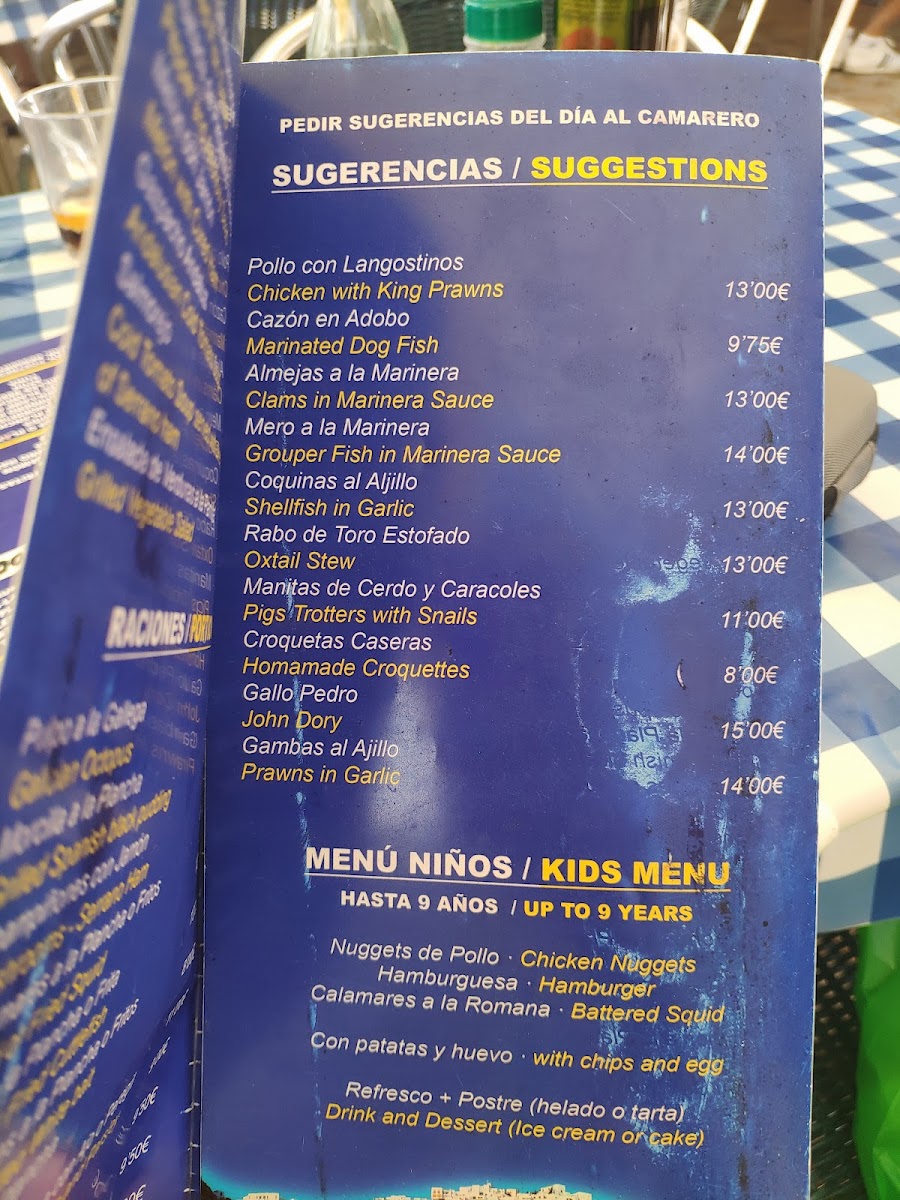 Menu Bar El Rincón De Embrujo-4