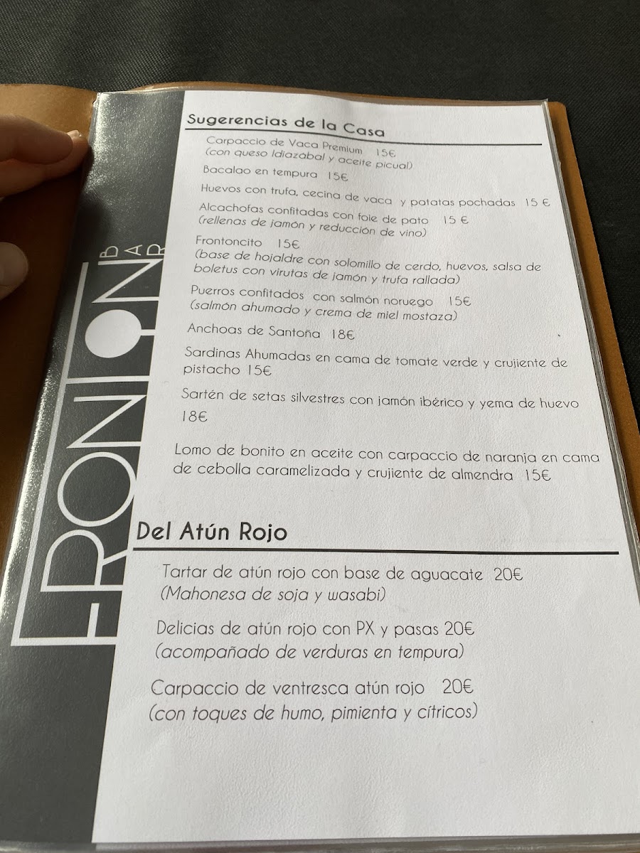 Menu Bar Frontón Cantalejo-2