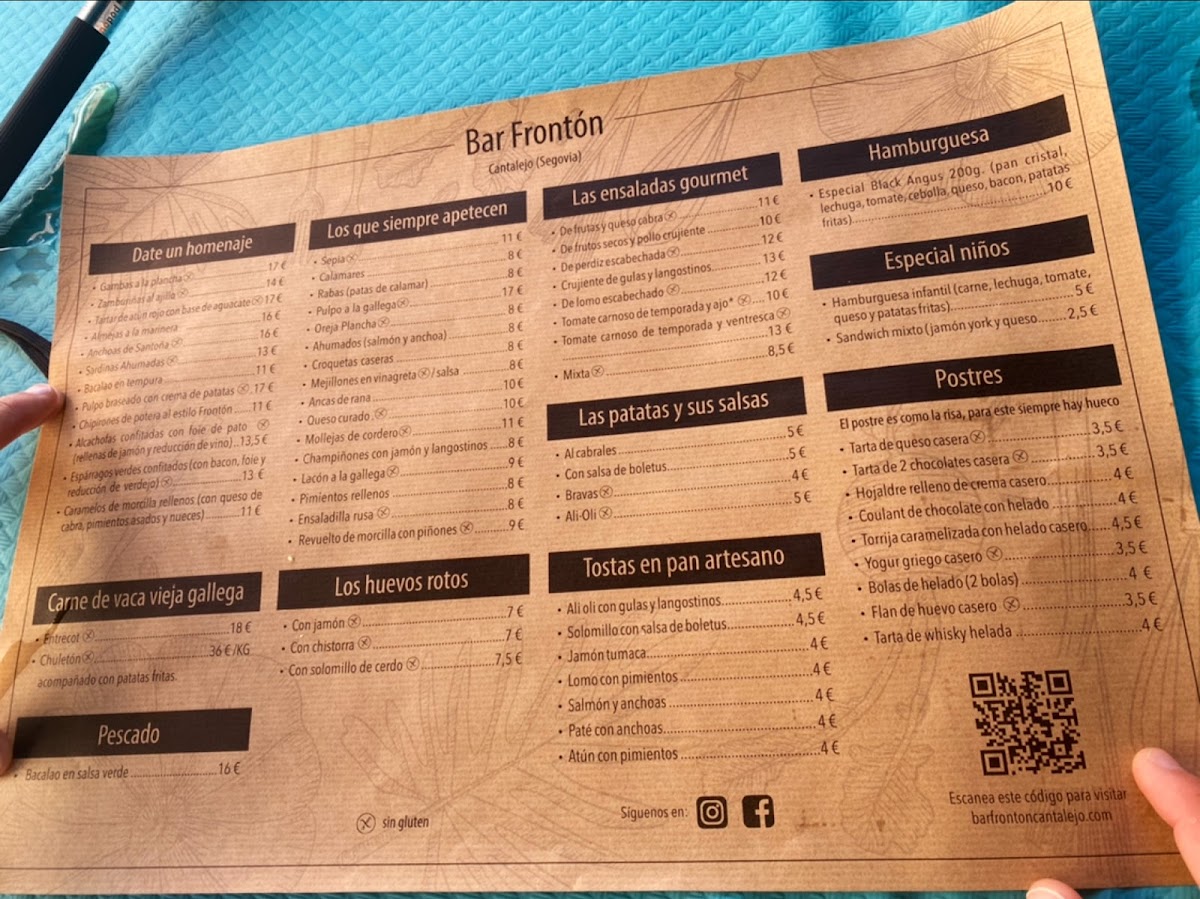 Menu Bar Frontón Cantalejo-5