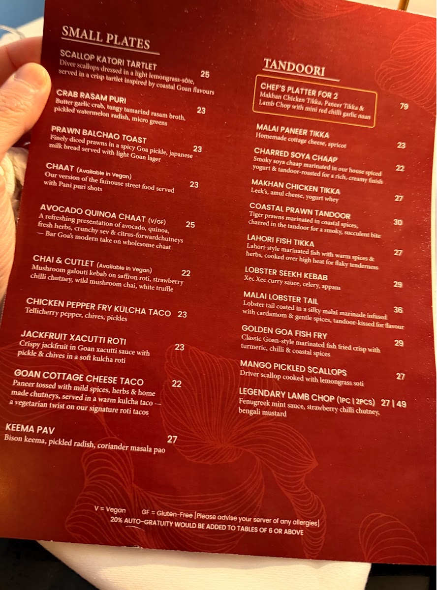 Menu Bar Goa Toronto-3