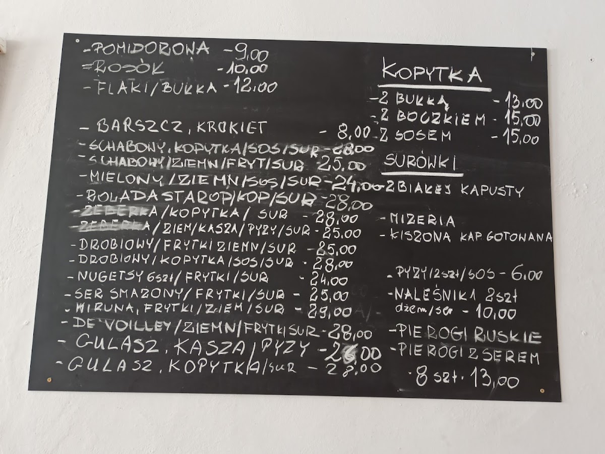 Menu Bar Kopytko - Boszkowo-2
