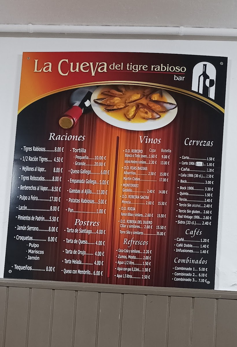 Menu Bar La Cueva-4
