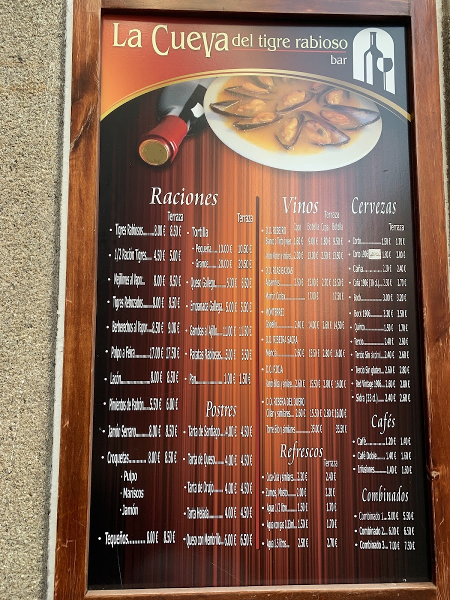 Menu Bar La Cueva-7