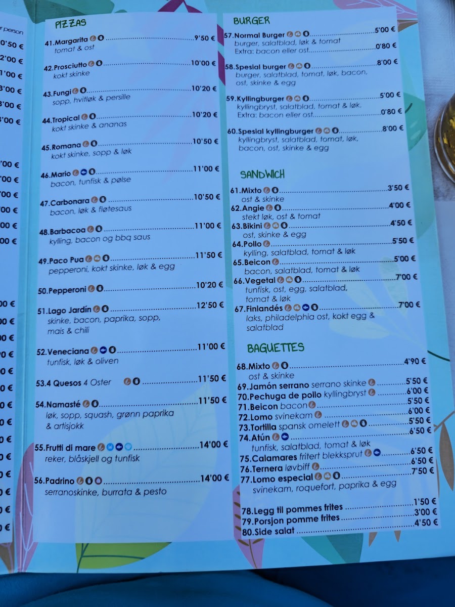 Menu Bar Lago Jardín-3