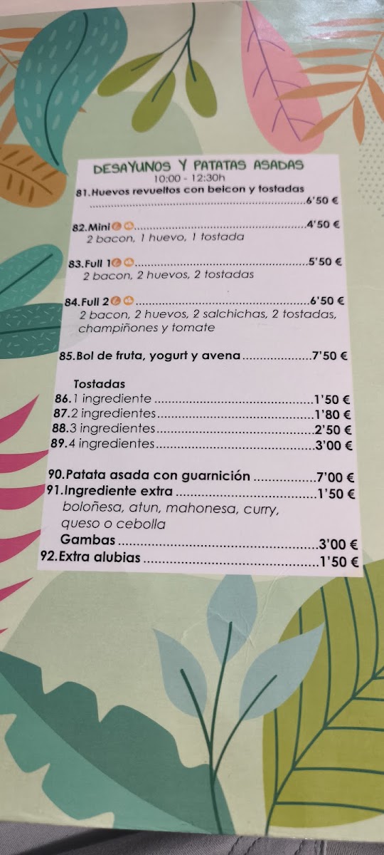 Menu Bar Lago Jardín-7
