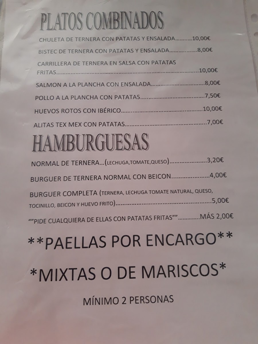 Menu Bar Las Lomas-1