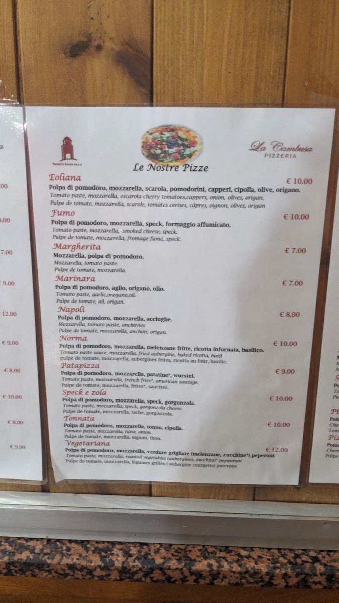 Menu Bar Pizzeria La Cambusa (Gest. Antica Pasticceria Matarazzo)-4